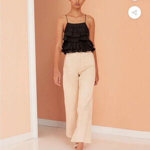 MAGALI Pascal ruffles top size S NWT